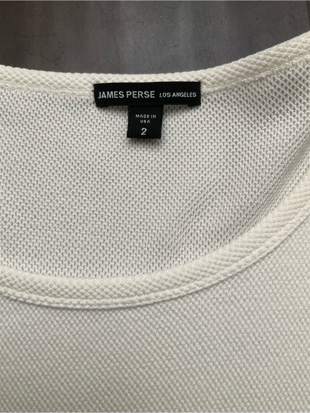 James Perse Lightweight Cream Long-Sleeve Women's Top - Picture 3 of 3